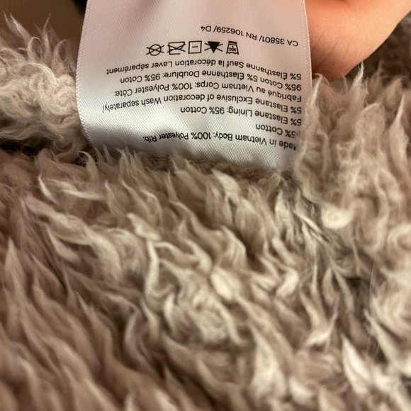 Lululemon Oh So Sherpa Half Zip Size 0 Trench Fleece Hoodie Pullover Coat - Picture 6 of 8